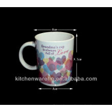 KC-053 Haonai own design ceramic mug with printing